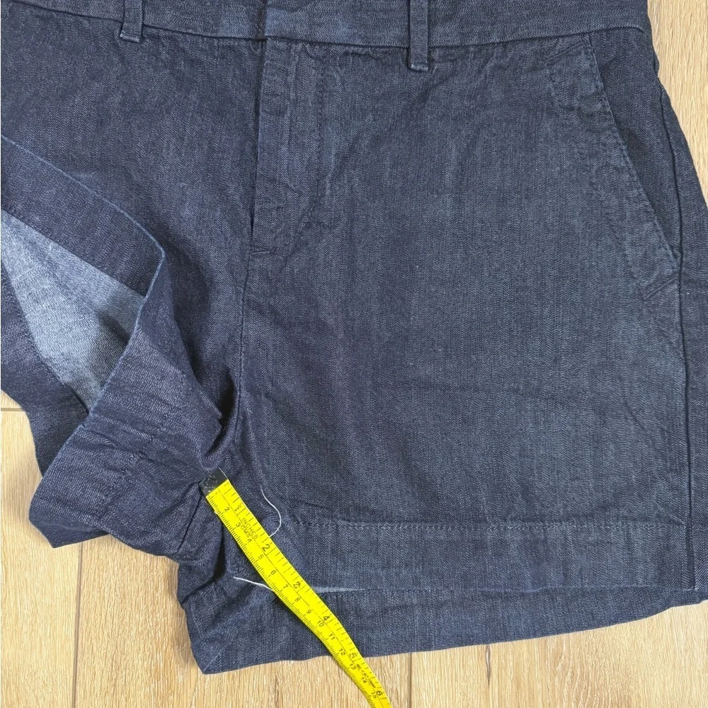 Ann Taylor Loft High Rise Dark Wash Blue Denim Jean Shorts Women 31/12